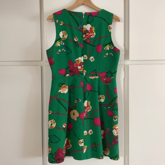 J CREW RETRO GREEN DRESS - Picture 2 of 4